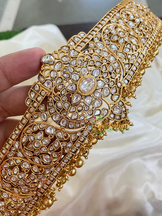 Bridal Kundan White Hipblet-Floral 2-G5830