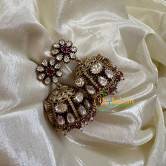 Victorian Diamond Jhumkas-VV1168