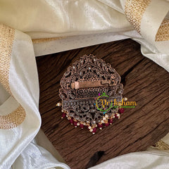 Red Victorian Diamond Hair Clip -VV1234