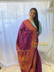 Purple Paithani Semi Soft Silk Saree -VS731