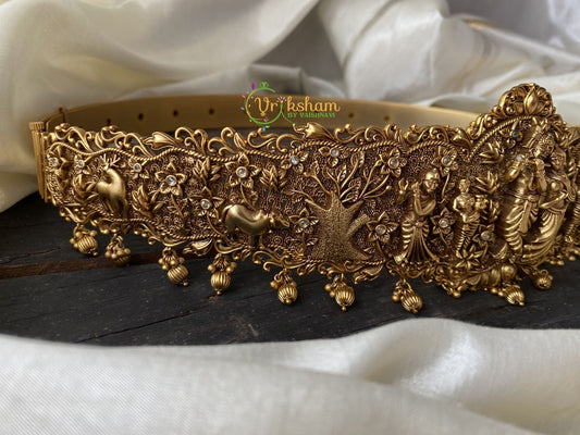 Premium Sri Krishna Temple Hipbelt -Antique hipbelt -G2269