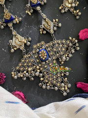 Afghani Silver Neckpiece-Silver look Alike Boho Neckpiece-S349