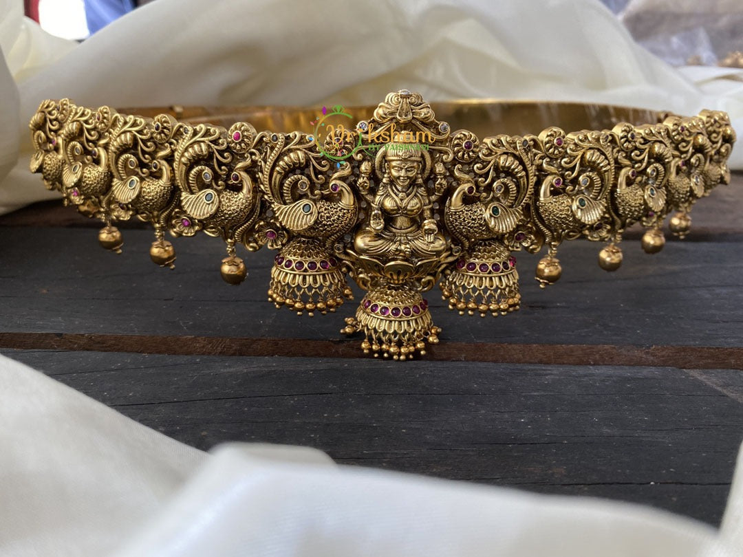 Premium Antique Lakshmi Hipbelt -Gold look alike Temple Hipbelt -G2267