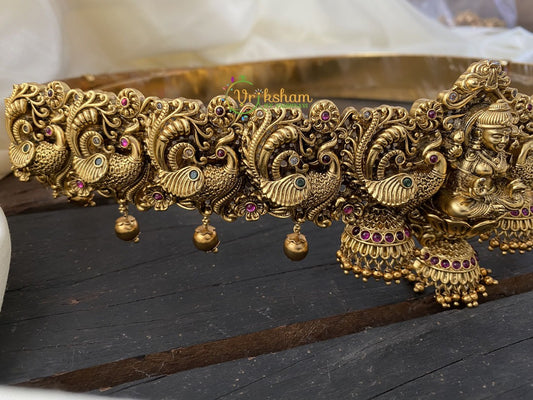 Premium Antique Lakshmi Hipbelt -Gold look alike Temple Hipbelt -G2267