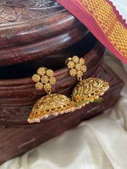 Premium Gold Look Alike Bridal Jhumkas-G5129