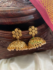 Premium Gold Look Alike Bridal Jhumkas-G5129