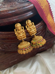 Antique Gold Look Alike Lakshmi Jhumkas -G5111