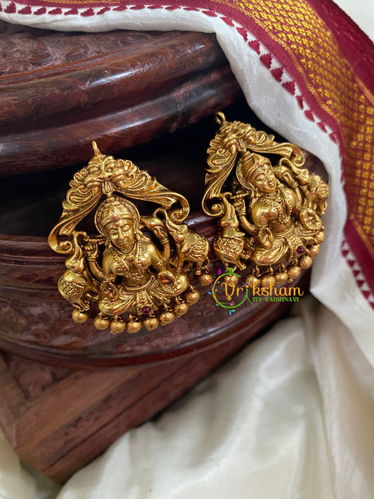 Premium Gold Look Alike Lakshmi Studs-G5114