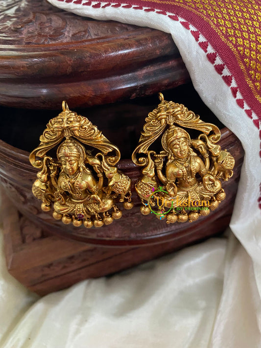 Premium Gold Look Alike Lakshmi Studs-G5114