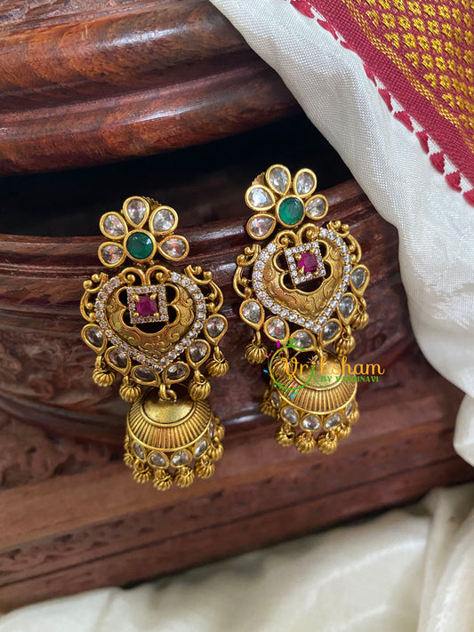 Premium AD Stone Long Jhumkas-G5124