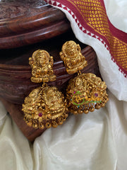 Antique Gold Look Alike Lakshmi Jhumkas-G5108