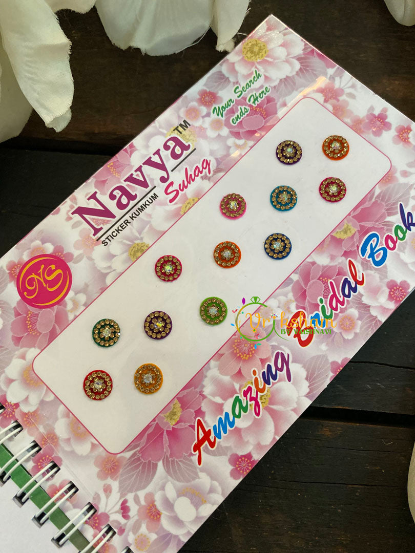 Cocktail Stone Sticker Bindi Book-Navya Short-BB110