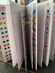 Single Stone Sticker Bindi Book- Color bindis -G2310