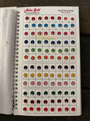 Single Stone Sticker Bindi Book- Color bindis -G2310