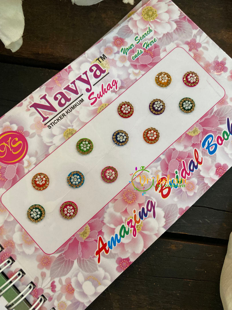 Cocktail Stone Sticker Bindi Book-Navya Short-BB110