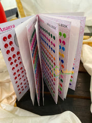 Shaded Single Stone Sticker Bindi Book- Ananya Long -BB109