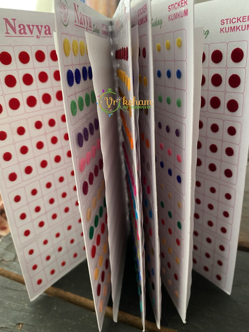 Plain Color Sticker Bindi Book -G2307