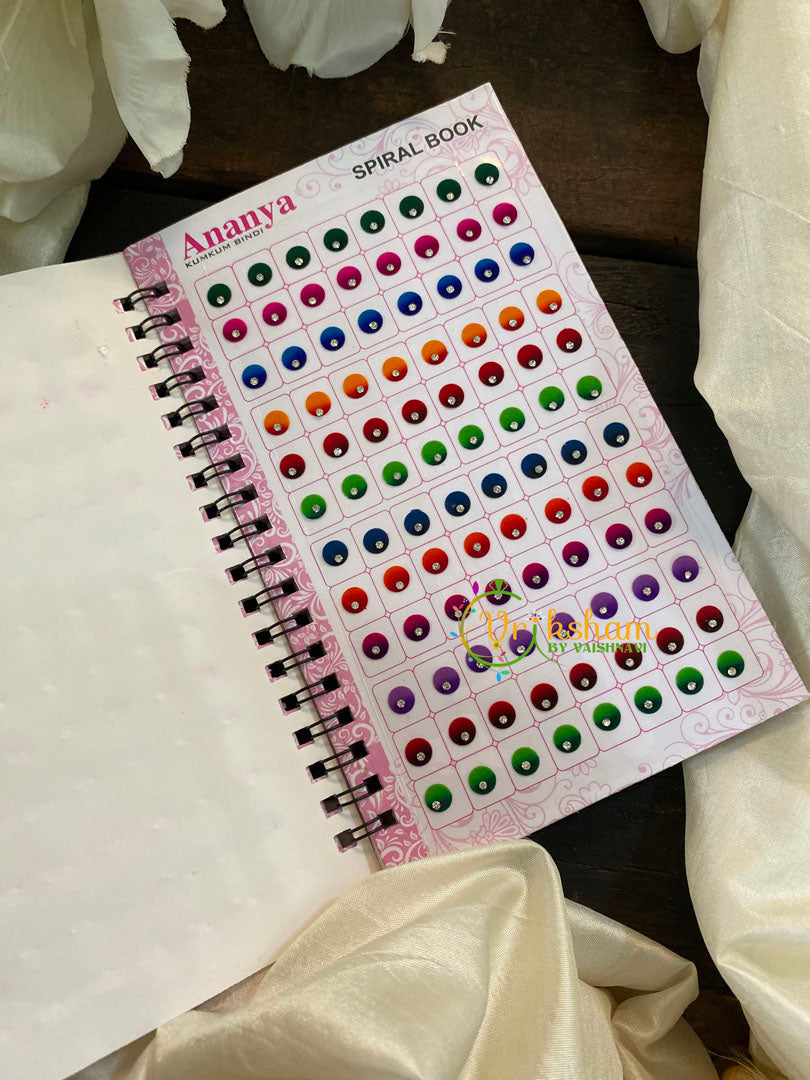 Shaded Single Stone Sticker Bindi Book- Ananya Long -BB109