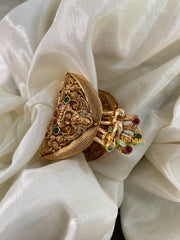 Premium Temple Gold Catch Clip -Red Green -H533