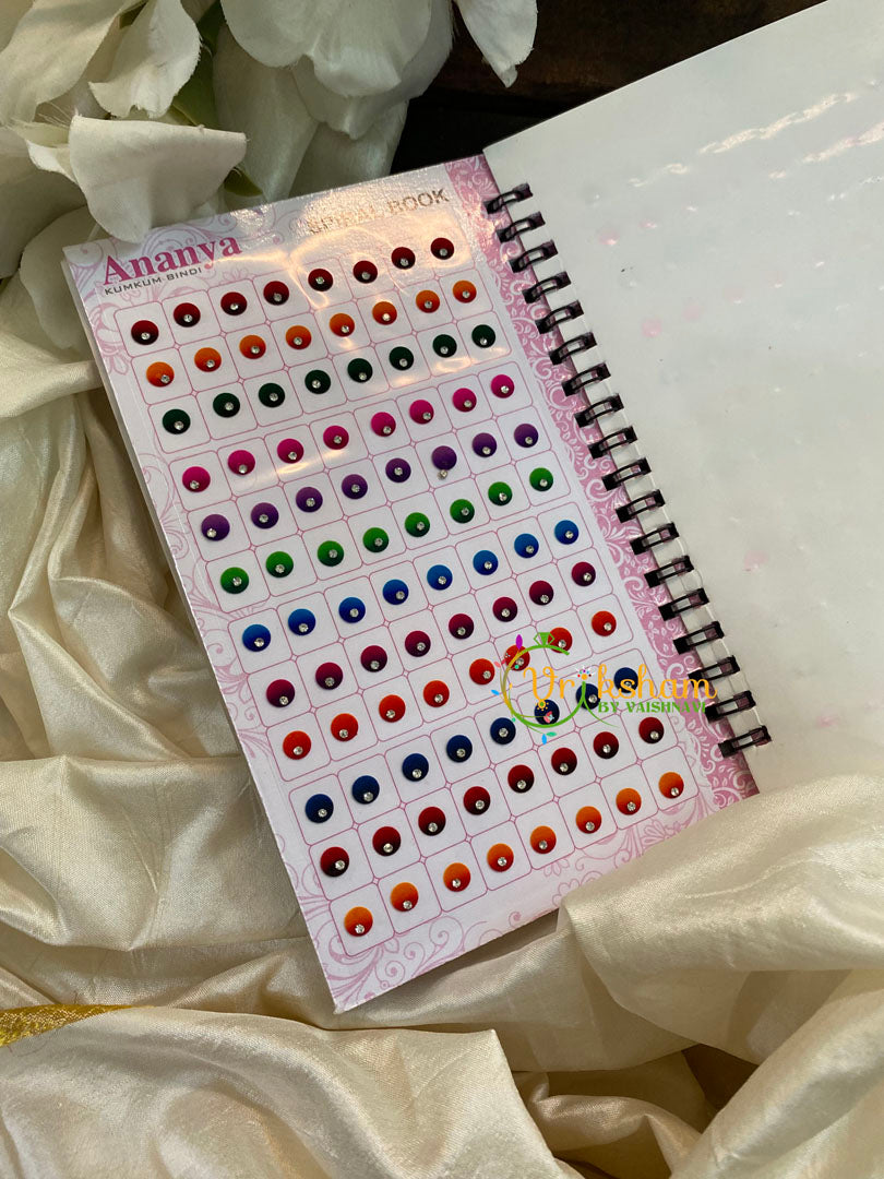 Shaded Single Stone Sticker Bindi Book- Ananya Long -BB109