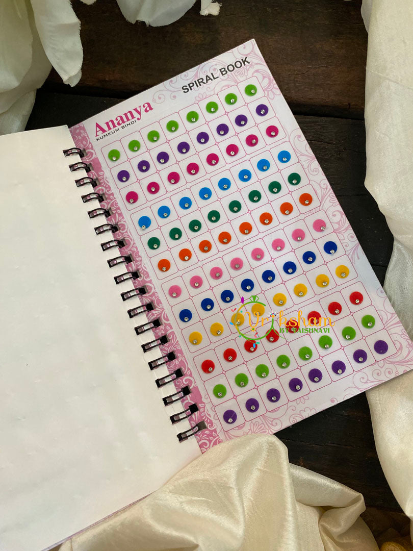 Shaded Single Stone Sticker Bindi Book- Ananya Long -BB109