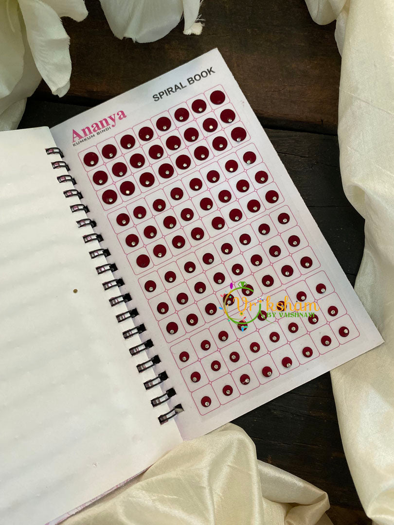 Shaded Single Stone Sticker Bindi Book- Ananya Long -BB109