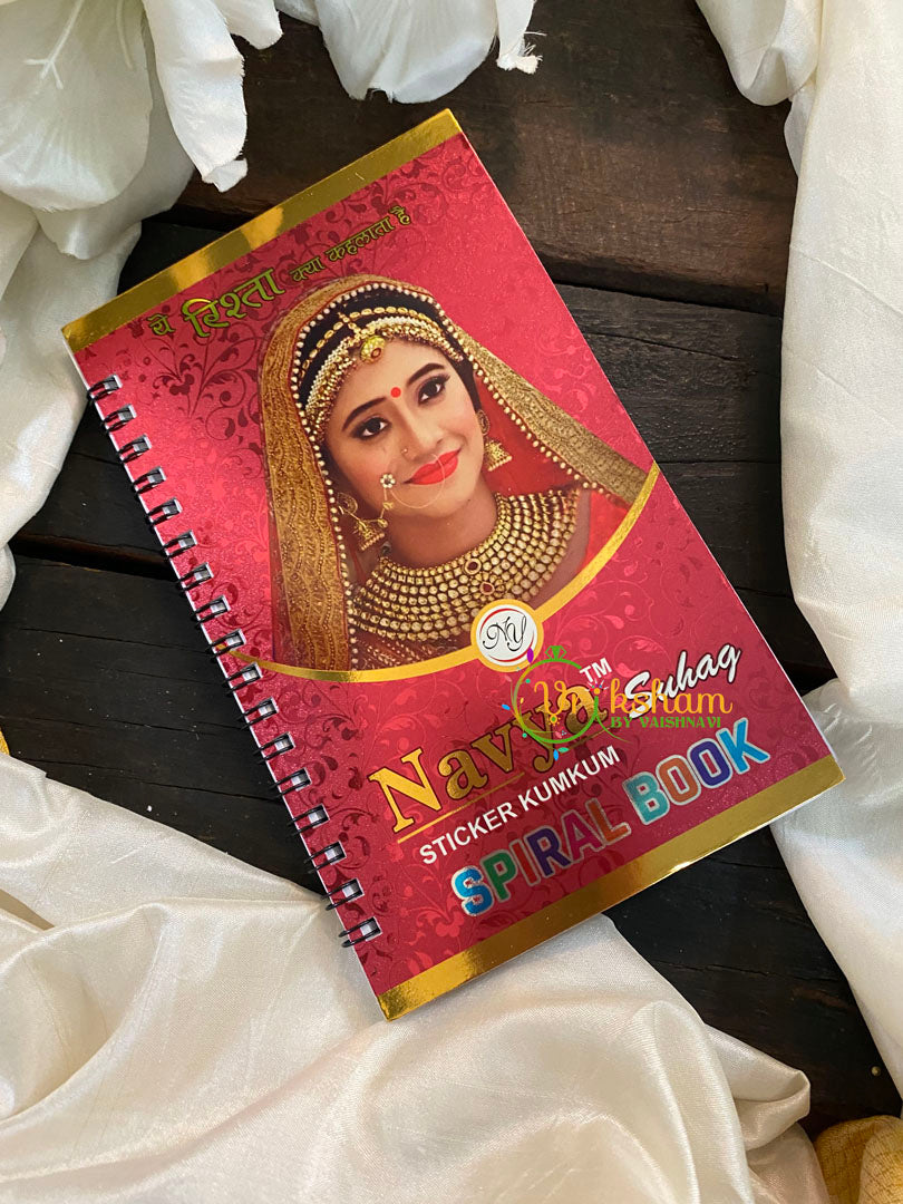 Round Plain Sticker Bindi Book-Navya Long-BB104