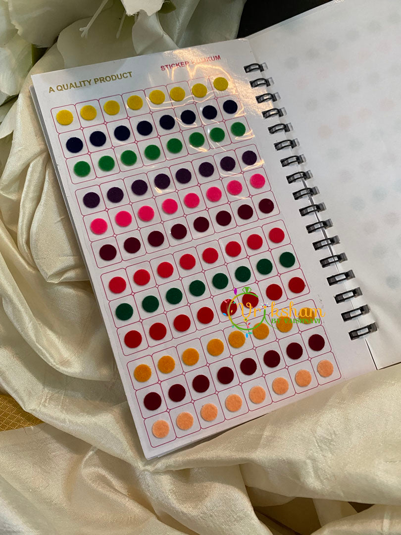 Round Plain Sticker Bindi Book-Navya Long-BB104