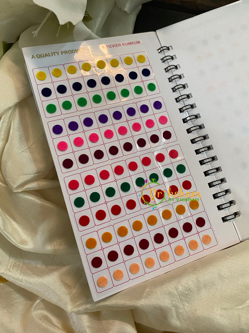 Round Plain Sticker Bindi Book-Navya Long-BB104