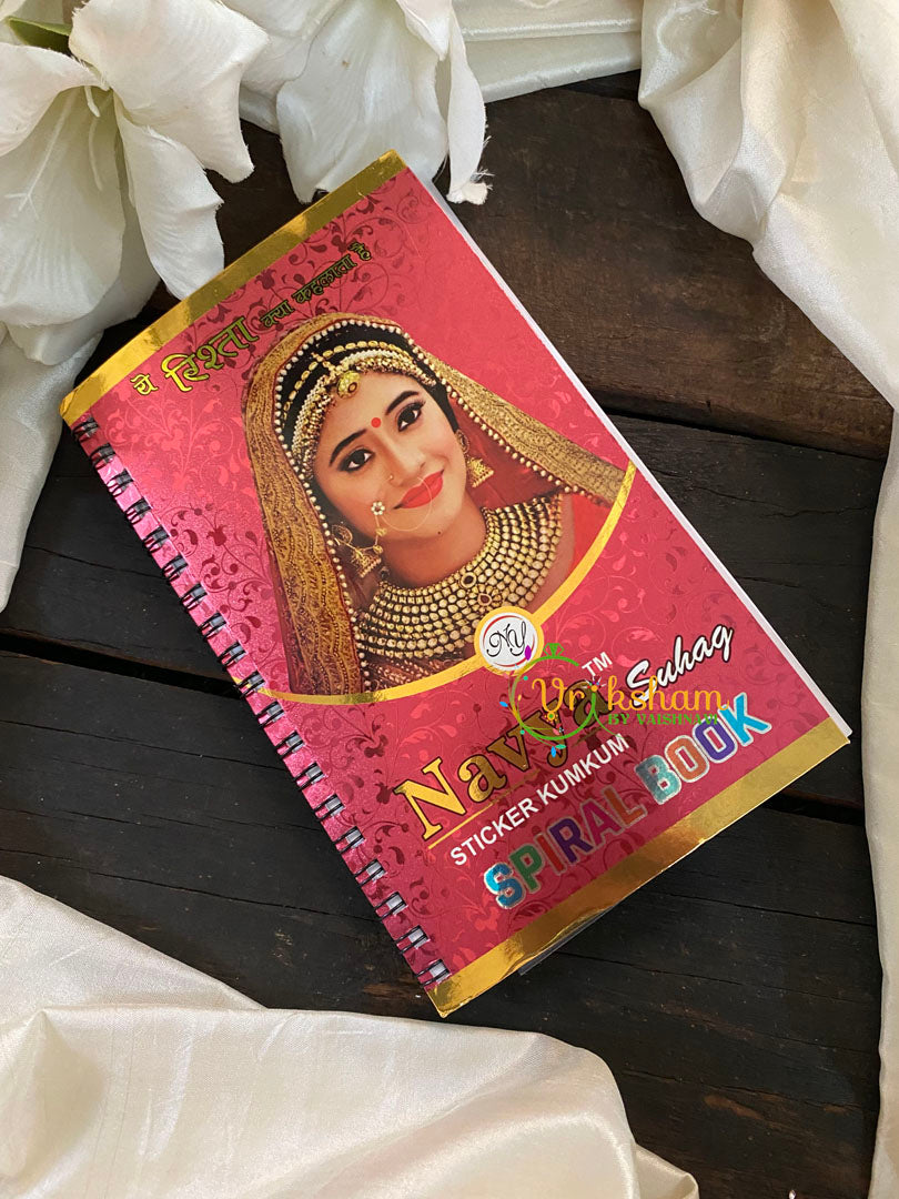 Round Stone Sticker Bindi Book-Navya Long -BB103