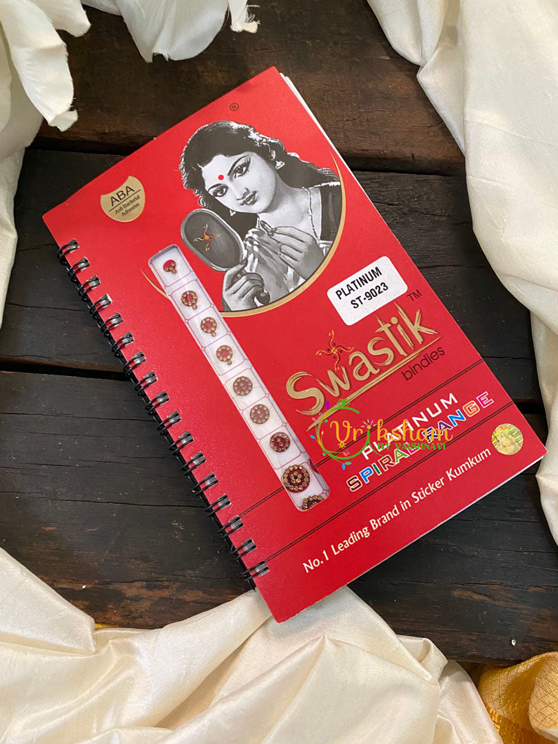 Cocktail Stone Sticker Bindi Book- Swasthik Long -BB102