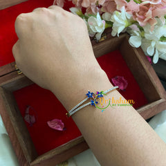 American Diamond Bracelet-Blue-g5163