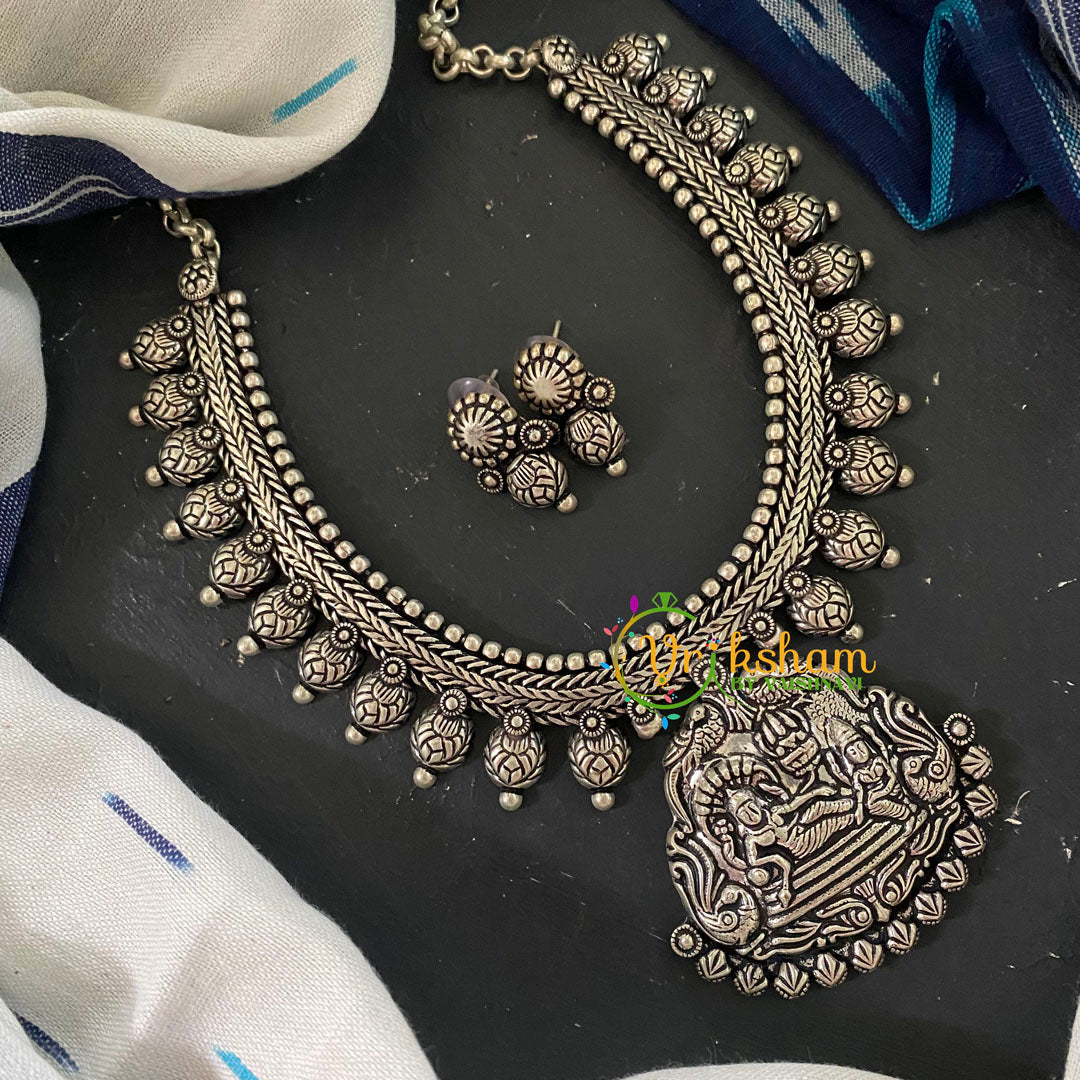 Kolhapuri Temple Neckpiece- Vishnu Lakshmi -S548