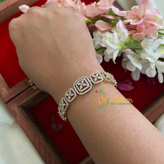 American Diamond Bracelet-White-G5271