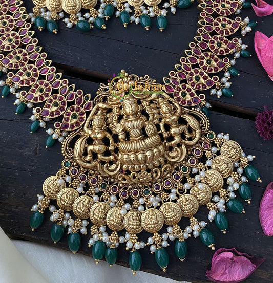 Premium Kemp Temple Lakshmi Neckpiece-G2378