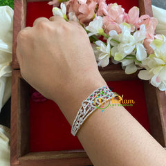 American Diamond Bracelet-Pink Green-G5259
