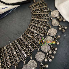 Oxidized Choker Short Neckpiece-S688