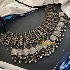 Oxidized Choker Short Neckpiece-S688