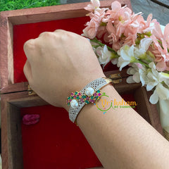 American Diamond Bracelet-Pearl-G5253