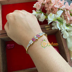 American Diamond Bracelet-Pink-G5243
