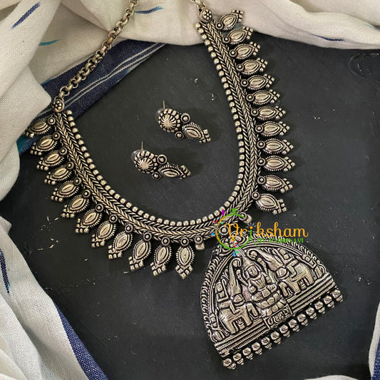 Kolhapuri Temple Neckpiece- Lakshmi -S545