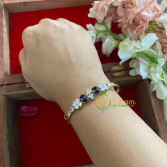 American Diamond Bracelet-Blue-g5182