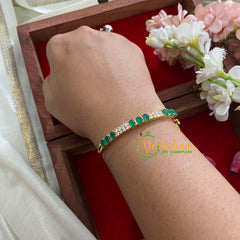 American Diamond Bracelet-Green-G5202