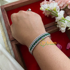 American Diamond Bracelet-Green-G5201