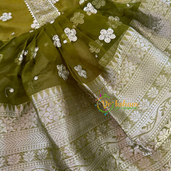 Mehendi Green Indian Traditional Dress for Girls - Girls Gown -VS932