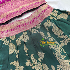Green and Purple Indian Traditional Girls Lehenga-VS947
