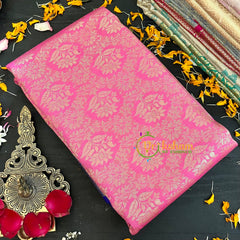 Pink and Blue Kanchi Silk Saree-VS205