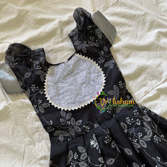 Black Silver Indian Traditional Dress for Girls - Girls Gown -VS916