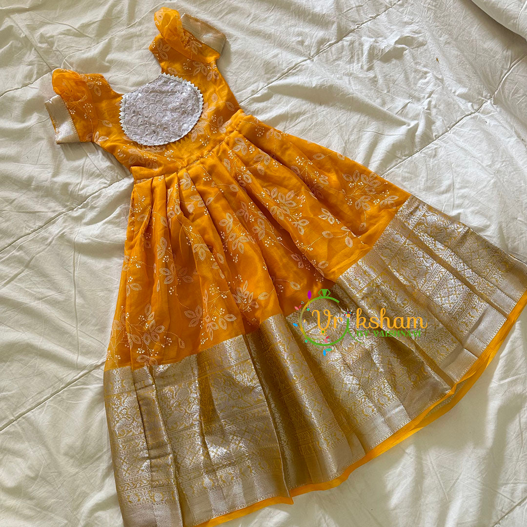 Yellow Indian Traditional Dress for Girls -VS917