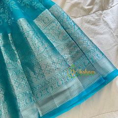 Sky Blue Indian Traditional Dress for Girls - Girls Gown -VS919